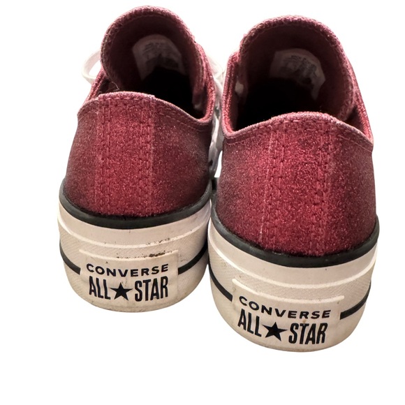 Converse All Star Sparkling Pink platform Sneakers - Picture 4 of 5